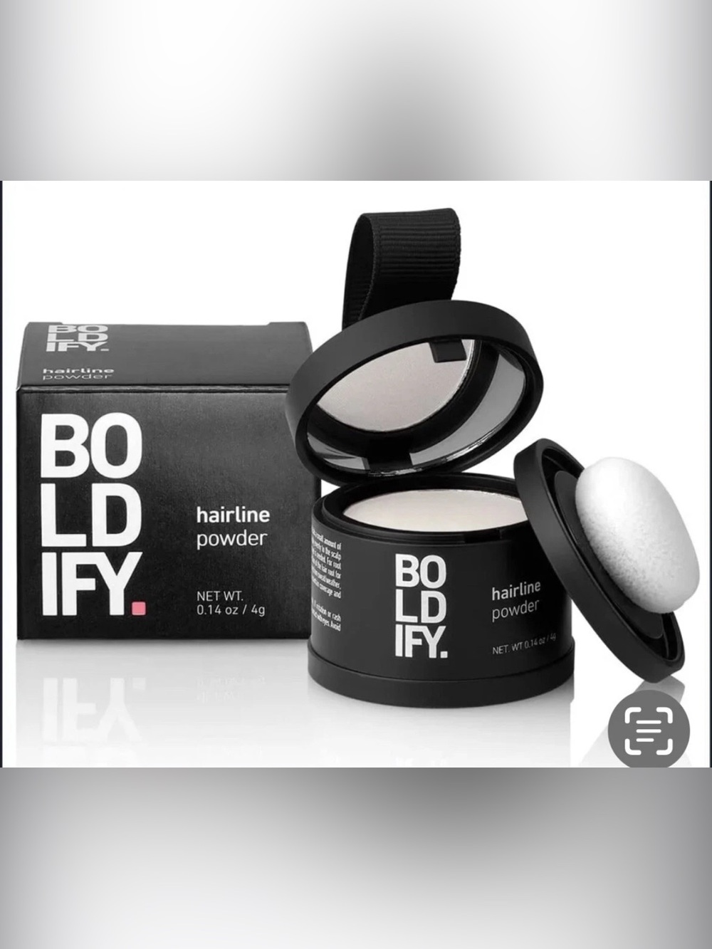 Hairline Instantly Conceals Hair Loss Root Touch Up Hair Powder (White) 0.14oz.